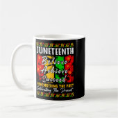Schwarze Geschichte Melanin Juneteenth ist Unabhän Kaffeetasse (Links)