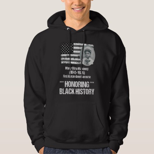 Schwarze Geschichte mit der ersten afroamerikanisc Hoodie (Vorderseite)
