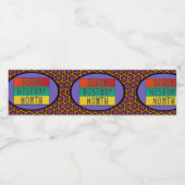 Schwarze Geschichte Monat 2021 Wasserflaschenetikett (Einzelnes Label)