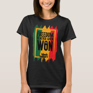 Schwarze Geschichte Monat 2022, Feier der schwarze T-Shirt