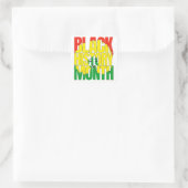 SCHWARZE GESCHICHTE MONAT 2024 QUADRATISCHER AUFKLEBER (Tasche)