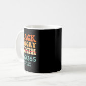 Schwarze Geschichte Monat 2025 Kaffeetasse (Vorderseite Links)