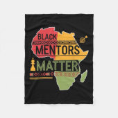 Schwarze Geschichte Monat 2025 Schwarze Mentoren P Fleecedecke (Vorderseite)