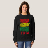 Schwarze Geschichte Monat 247365 1 Sweatshirt (Vorne ganz)
