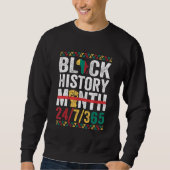 Schwarze Geschichte Monat 247365 Afrikanische Frau Sweatshirt (Vorderseite)