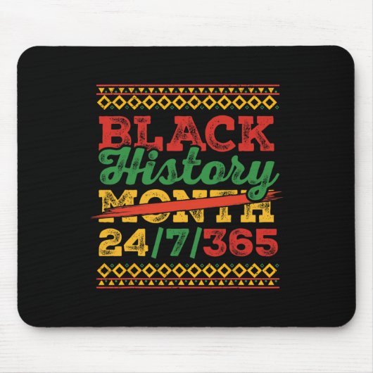 Schwarze Geschichte Monat 247365 Männer Frauen Kin Mousepad (Vorne)