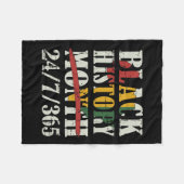 Schwarze Geschichte Monat 247365 mit afrikanischer Fleecedecke (Vorderseite (Horizontal))