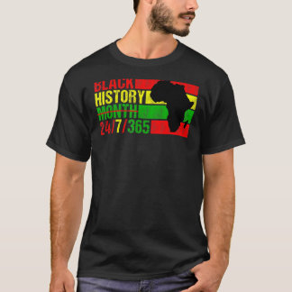 Schwarze Geschichte Monat 247365 Schwarzer Pride M T-Shirt