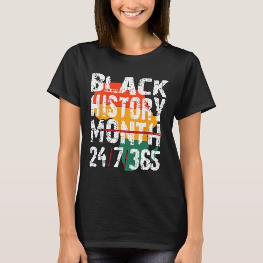 Schwarze Geschichte Monat 247365 Shirt Afrika für (Vorderseite)