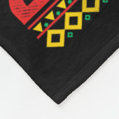 Schwarze Geschichte Monat 247365 Shirt Afrika für Fleecedecke (Ecke)