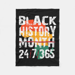 Schwarze Geschichte Monat 247365 Shirt Afrika für  Fleecedecke