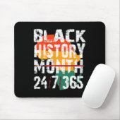 Schwarze Geschichte Monat 247365 Shirt Afrika für Mousepad (Mit Mouse)