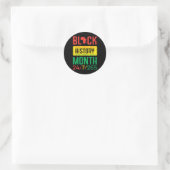 Schwarze Geschichte Monat 24 7 265 Afrikanischer P Runder Aufkleber (Tasche)