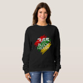 Schwarze Geschichte Monat 365 Tage Sweatshirt (Vorne ganz)