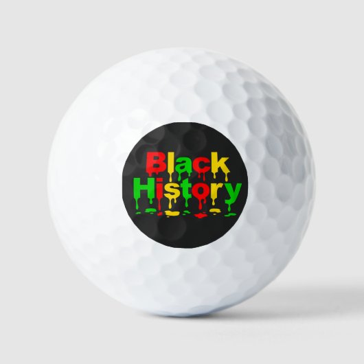 Schwarze Geschichte Monat Afrikanische Amerikaner  Golfball (Vorderseite)