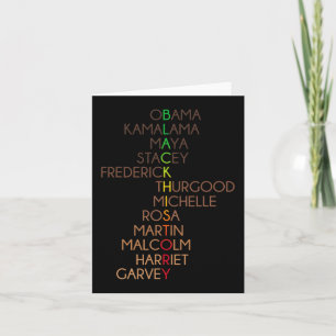 Schwarze Geschichte Monat Afrikanische Amerikaner  Karte