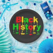 Schwarze Geschichte Monat Afrikanische Amerikaner Pappteller (Party)