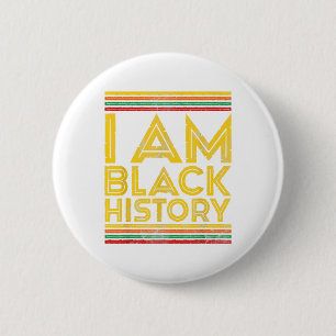 Schwarze Geschichte Monat Afrikanische Frau Afro I Button