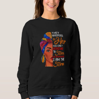 Schwarze Geschichte Monat afrikanische Frau Afro I Sweatshirt