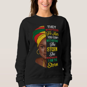 Schwarze Geschichte Monat Afrikanische Frau Afro I Sweatshirt