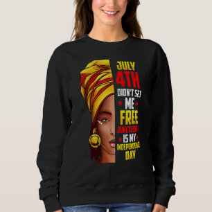 Schwarze Geschichte Monat afrikanische Frau Afro I Sweatshirt