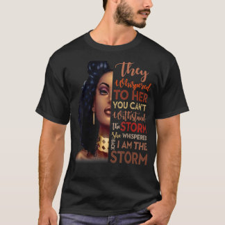 Schwarze Geschichte Monat afrikanische Frau Afro I T-Shirt
