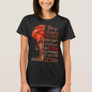 Schwarze Geschichte Monat Afrikanische Frau Afro I T-Shirt