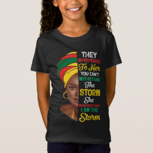 Schwarze Geschichte Monat Afrikanische Frau Afro I T-Shirt