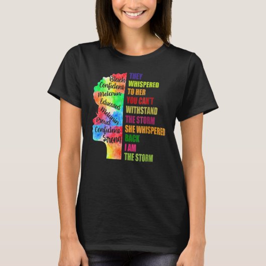 Schwarze Geschichte Monat afrikanische Frau Afro I T-Shirt (Vorderseite)