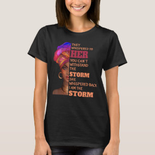 Schwarze Geschichte Monat afrikanische Frau Afro I T-Shirt