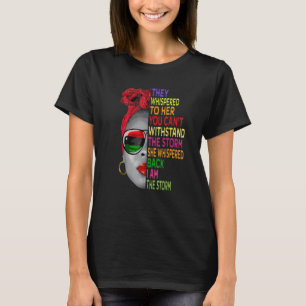Schwarze Geschichte Monat afrikanische Frau Afro I T-Shirt