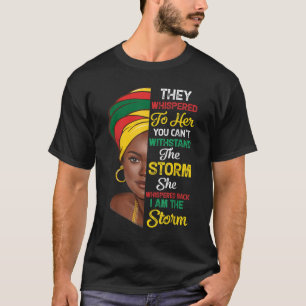 Schwarze Geschichte Monat Afrikanische Frau Afro I T-Shirt