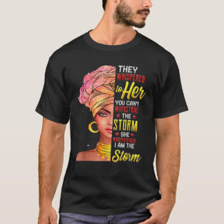 Schwarze Geschichte Monat afrikanische Frau Afro I T-Shirt