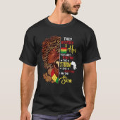 Schwarze Geschichte Monat Afrikanische Frau Afro I T-Shirt (Vorderseite)