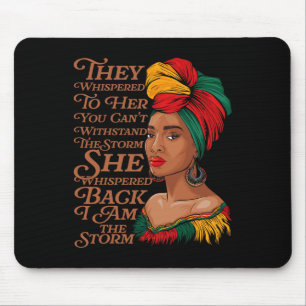 Schwarze Geschichte Monat afrikanische Frau Afro s Mousepad