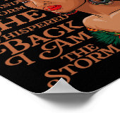 Schwarze Geschichte Monat afrikanische Frau Afro s Poster (Ecke)