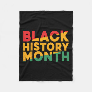 Schwarze Geschichte Monat Afrikanischer amerikanis Fleecedecke