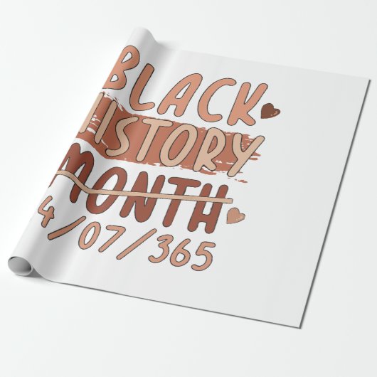 Schwarze Geschichte Monat Afro Melanin Black Women Geschenkpapier (Ungerollt)
