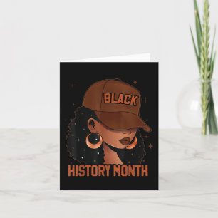 Schwarze Geschichte Monat Afro Melanin Black Women Karte
