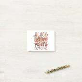 Schwarze Geschichte Monat Afro Melanin Black Women Post-it Klebezettel (Auf Schreibtisch)