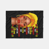 Schwarze Geschichte Monat Afro Schwarze Frauen Mäd Fleecedecke (Vorderseite (Horizontal))