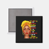 Schwarze Geschichte Monat Afro Schwarze Frauen Mäd Magnet (Vorderseite/Rückseite)