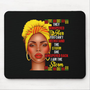 Schwarze Geschichte Monat Afro Schwarze Frauen Mäd Mousepad