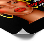 Schwarze Geschichte Monat Afro Schwarze Frauen Mäd Poster (Ecke)