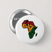 Schwarze Geschichte Monat Apparel Afrika Karte Ken Button (Vorne & Hinten)