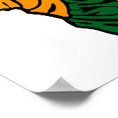 Schwarze Geschichte Monat Apparel Afrika Karte Ken Poster (Ecke)