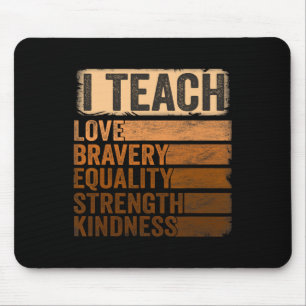 Schwarze Geschichte Monat Bekleidung I lehre Schwa Mousepad