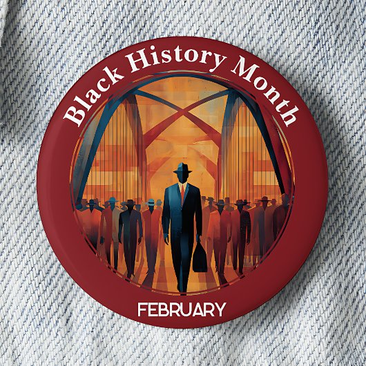 Schwarze Geschichte Monat Brückenüberquerung Pinba Button