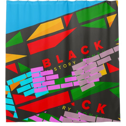 SCHWARZE GESCHICHTE MONAT! DUSCHVORHANG (Vorderseite)