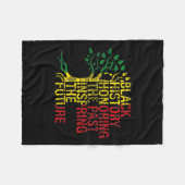 Schwarze Geschichte Monat Ehre Vergangenheit Inspi Fleecedecke (Vorderseite (Horizontal))